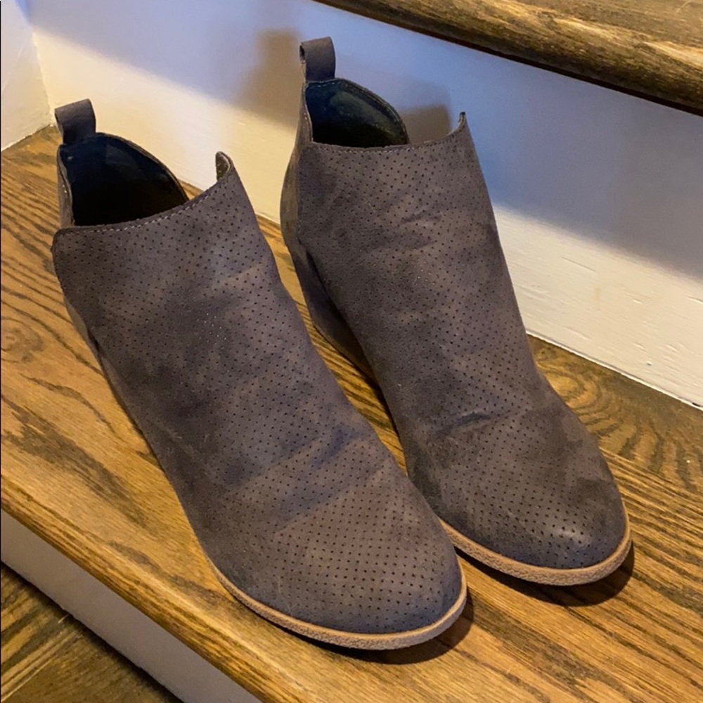 Suede booties
